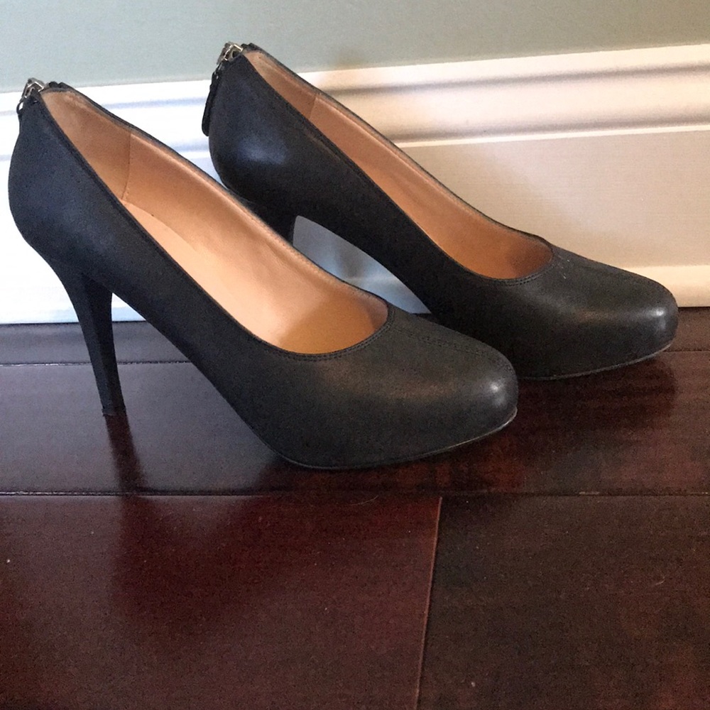 Black Furla Leather Shoes